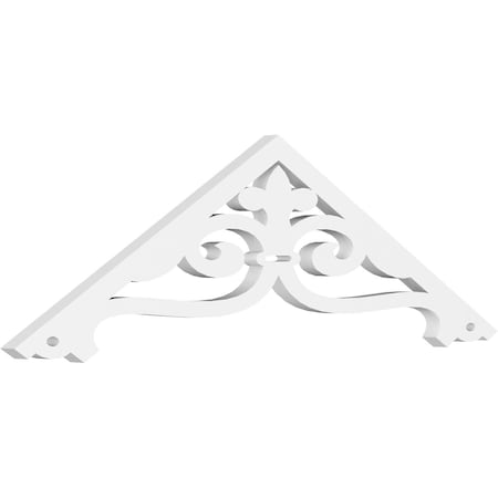 Ekena Millwork Pitch Finley Architectural Grade PVC Gable Pediment, 36"W x 10 1/2"H x 1"P (7/12) GPP036X011X100FIN